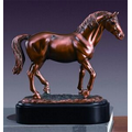 Lipizzaner Stallion Award. 8-1/2"h x 9"w x 3"d. Copper Finish Resin.